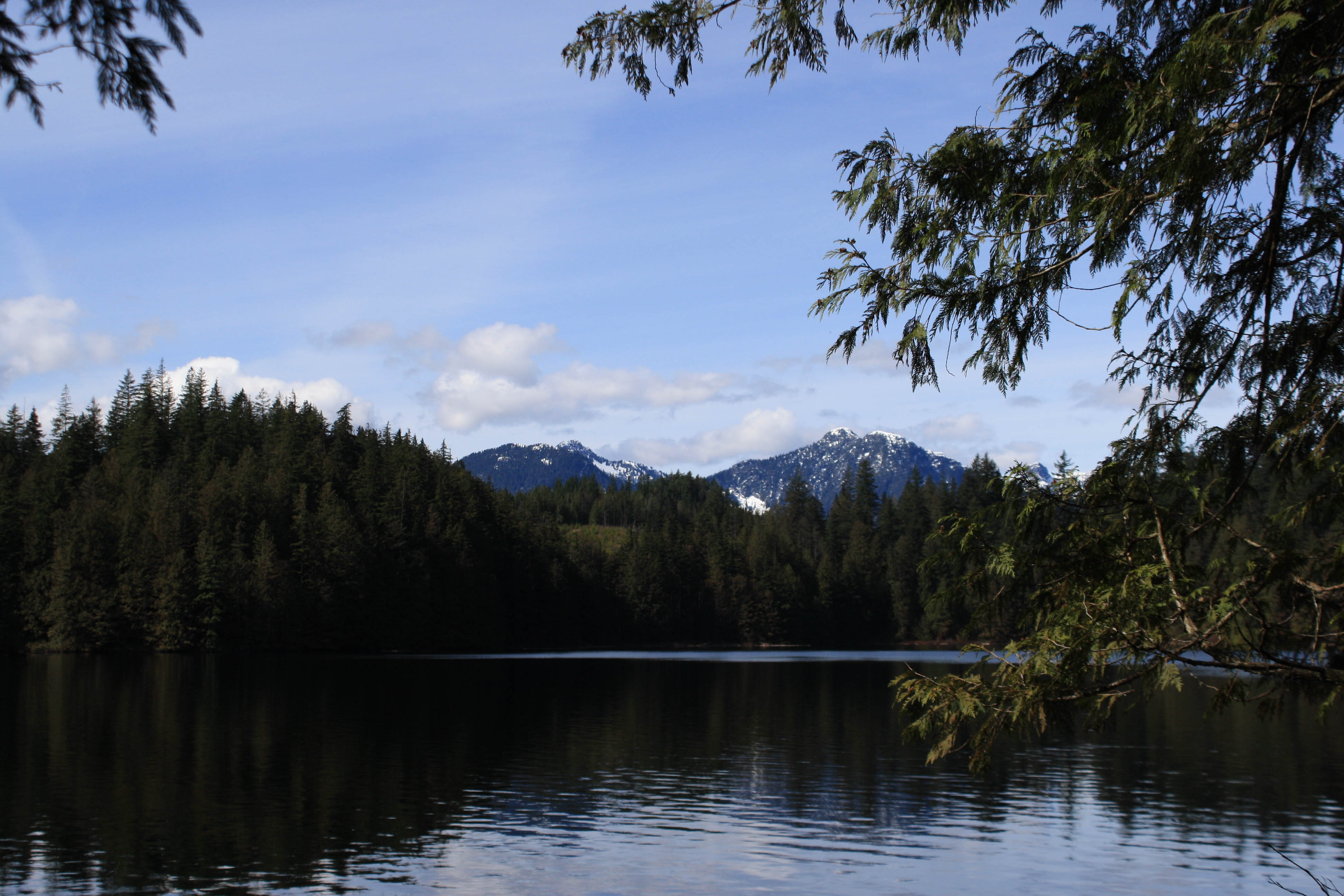 North Vancouver lake and mountains