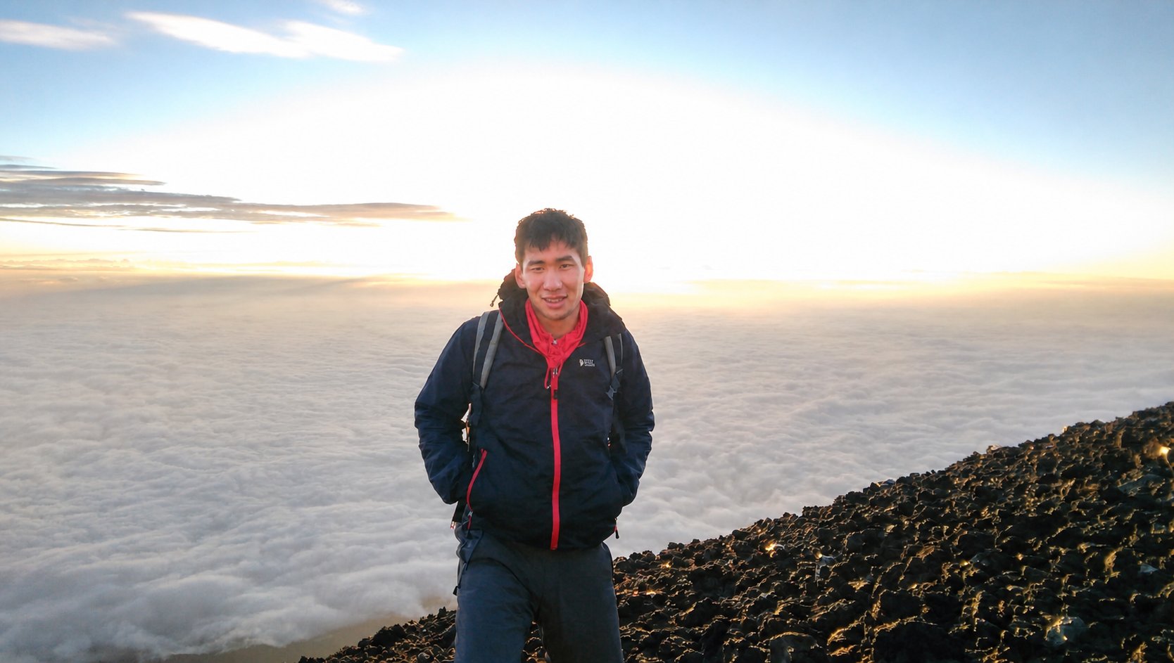 Darren on Mt. Fuji, Japan